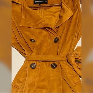 Kendall + Kylie suede-like dress/wrap